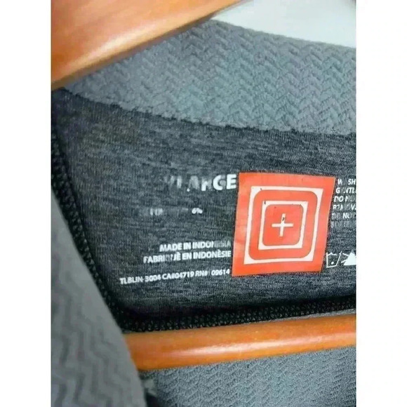 5.11 Tactical Recon Half Zip Long Sleeve Pullover Men's Gray Fleece Lining XL - Picture 9 of 14